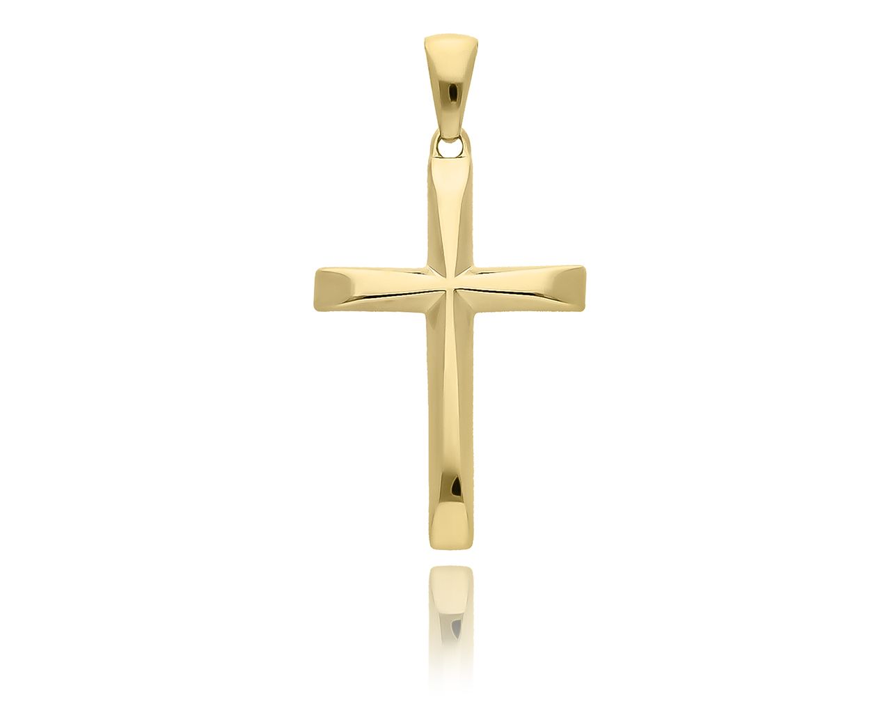 Krzyżyk złoty 585 gładki