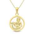 Złota zawieszka znak zodiaku Wodnik pr.585 - 2