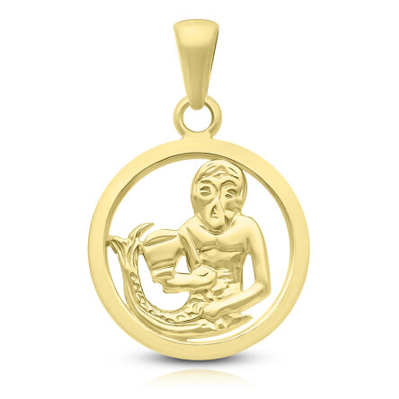 Złota zawieszka znak zodiaku Wodnik pr.585