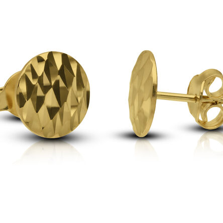Kolczyki złote pr.585 sztyfty okrągłe