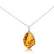 Zawieszka srebrna z naturalnym bursztynem pr.925 - 2