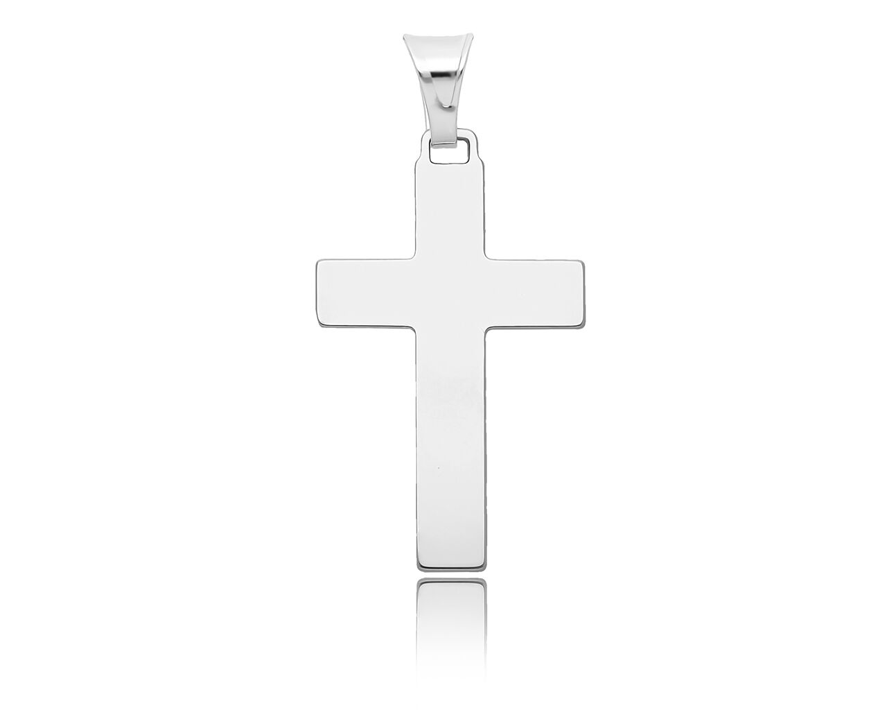 Srebrny krzyżyk męski gładki pr.925
