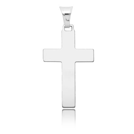 Srebrny krzyżyk męski gładki pr.925