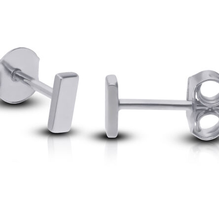 Kolczyki srebrne sztyfty gładkie