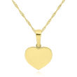 Złota zawieszka serduszko gładkie pr.585 - 2