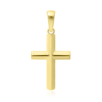 Złoty krzyżyk gładki pr.585
