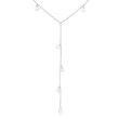 Naszyjnik srebrny krawatka wiszące cyrkonie pr.925 - 2