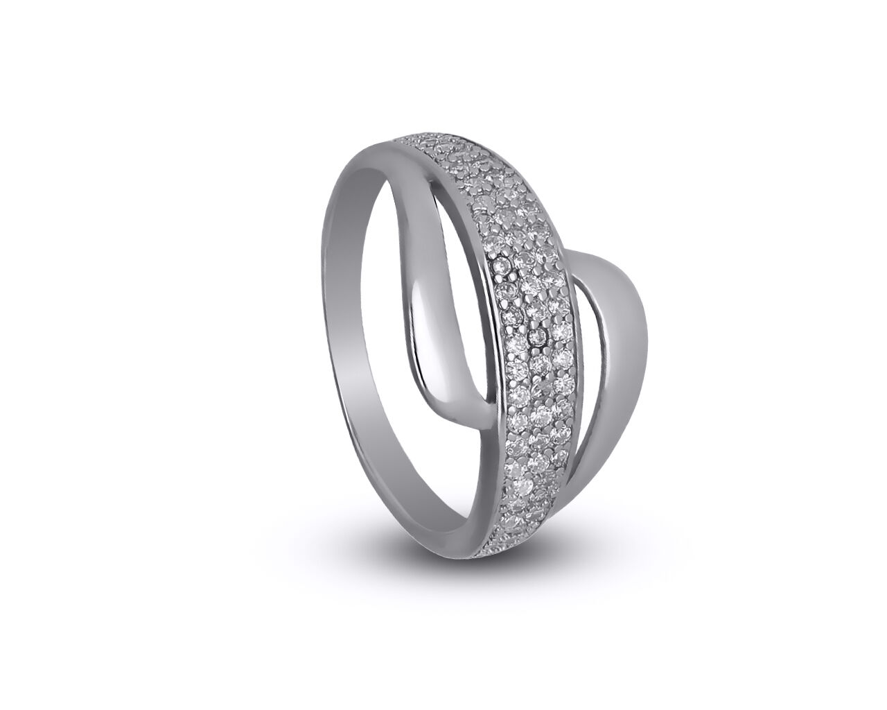 Pierścionek o oryginalnym wzorze srebrny