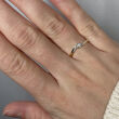 Pierścionek złoty 585 z brylantami 0,14 ct - 2