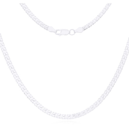 Srebrny łańcuszek męski splot 