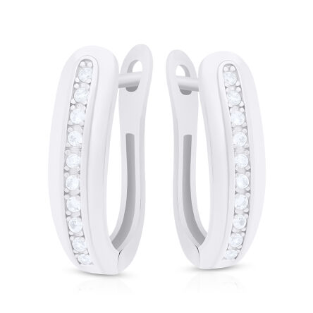 Kolczyki srebrne 925 angielskie z cyrkoniami