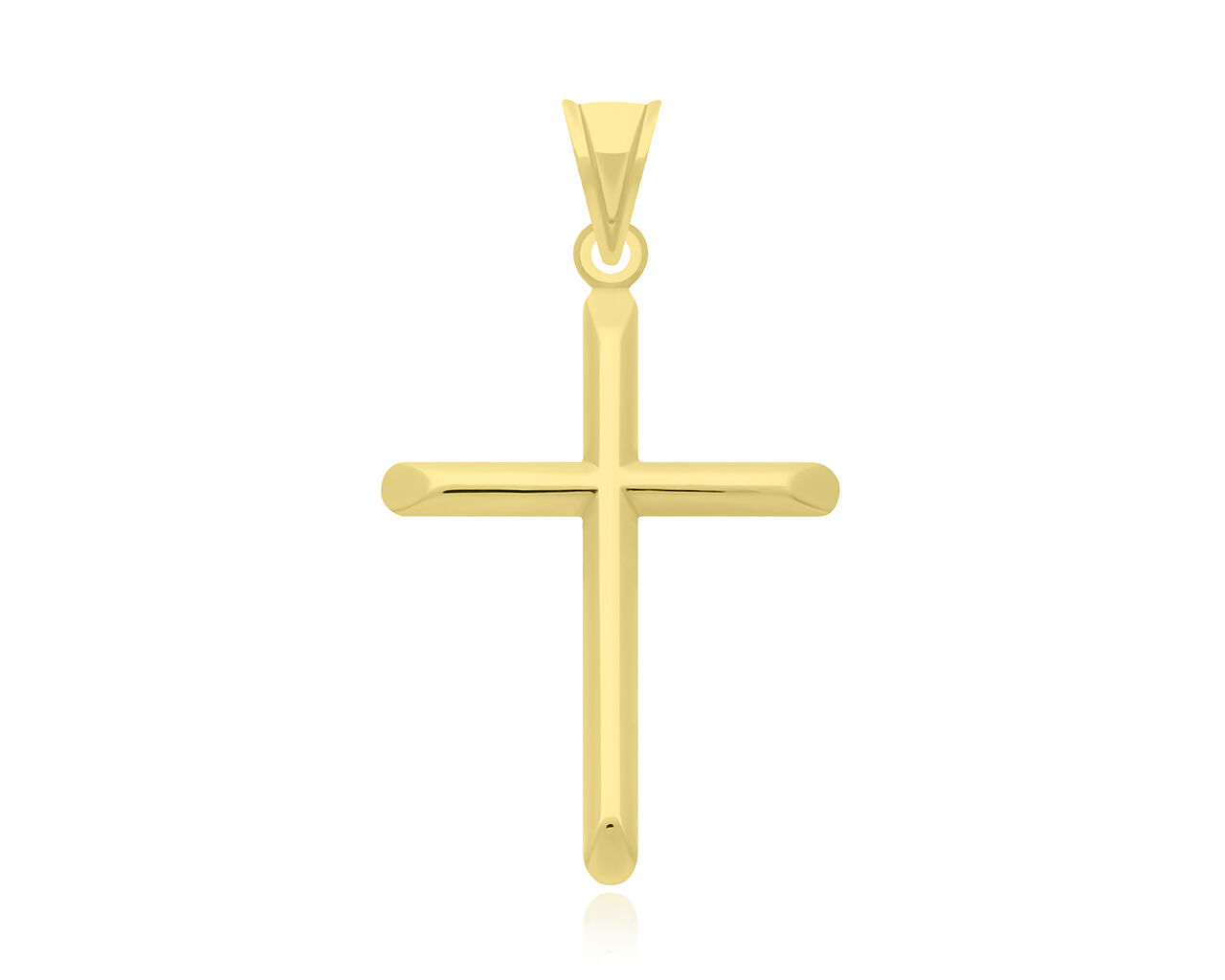 Złoty krzyżyk gładki duży pr.585