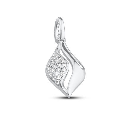 Zawieszka srebro rodowane z cyrkoniami