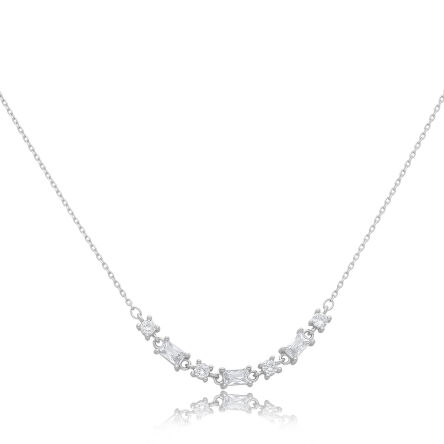 Naszyjnik srebrny damski o eleganckim wzorze