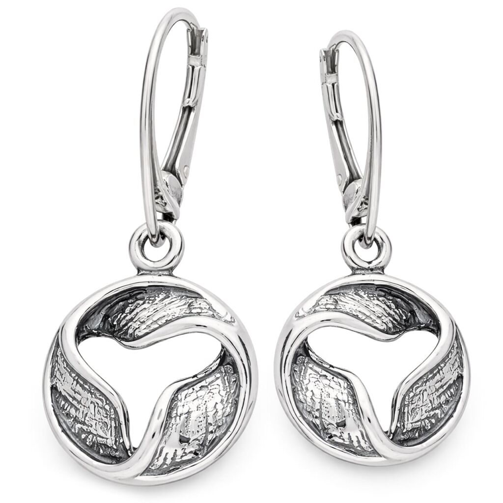 Kolczyki srebrne 925 oryginalny nowoczesny wzór