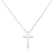 Naszyjnik srebrny z gładkim krzyżykiem - 2