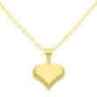 Złota zawieszka gładkie serce pr.585 - 3