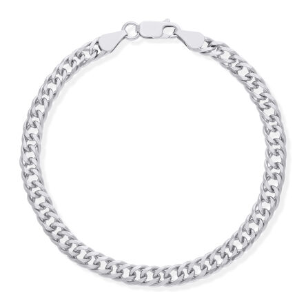 Bransoletka srebrna szeroka splot Rombo pr.925