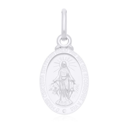 Medalik Srebrny z Matką Bożą Cudowną pr.925