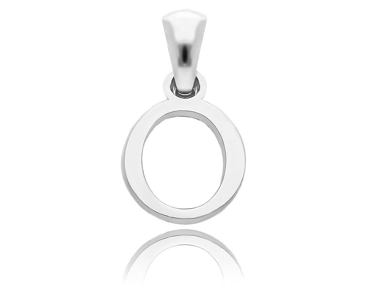 Zawieszka literka O srebrna