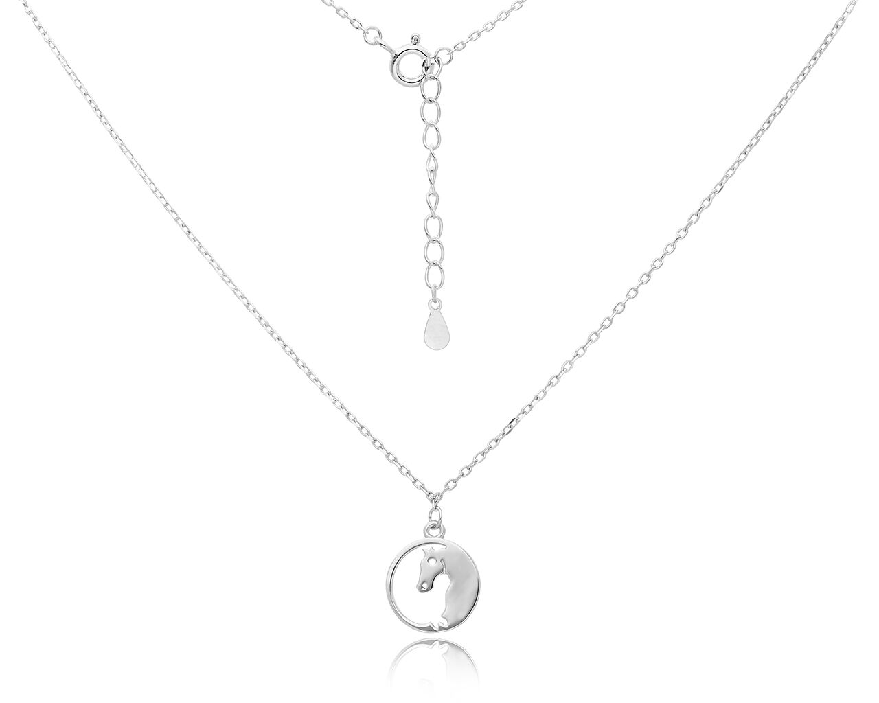 Srebrny naszyjnik z głową konia pr.925