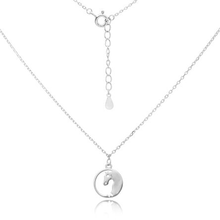 Srebrny naszyjnik z głową konia pr.925