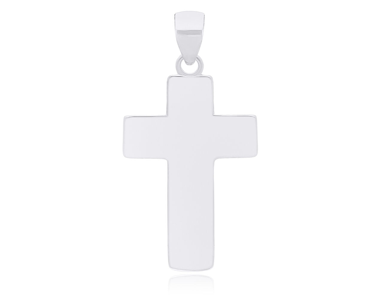 Krzyżyk srebrny gładki pr.925