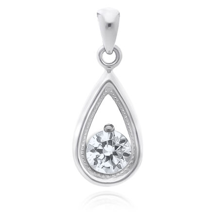 Zawieszka srebrna ozdobiona piękną cyrkonią