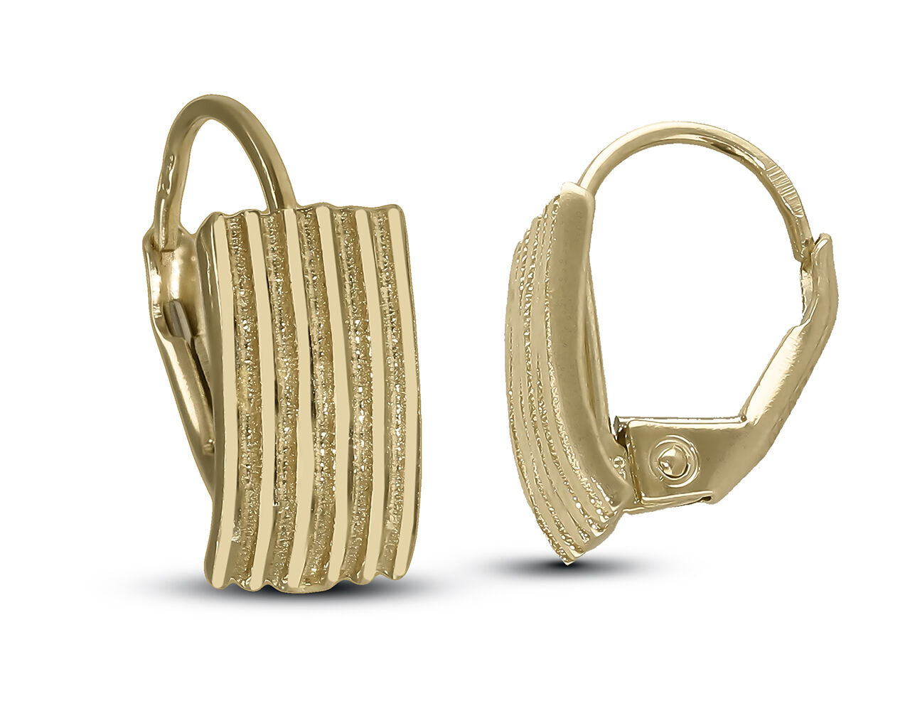 Kolczyki złote szerokie błyszczące pr.585