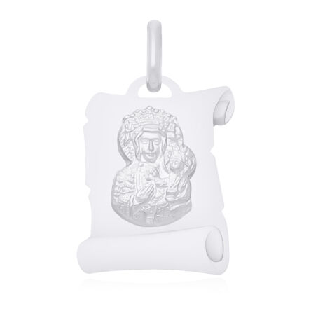 Srebrny Medalik Matka Boska Częstochowska