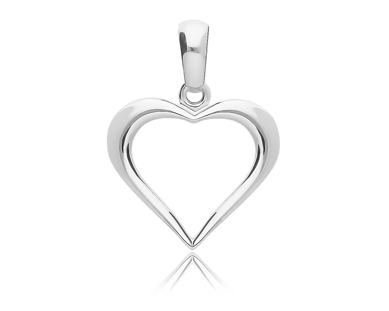 Zawieszka srebrna serduszko gładkie