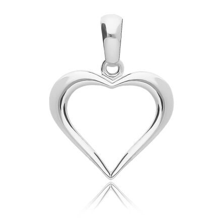 Zawieszka srebrna serduszko gładkie