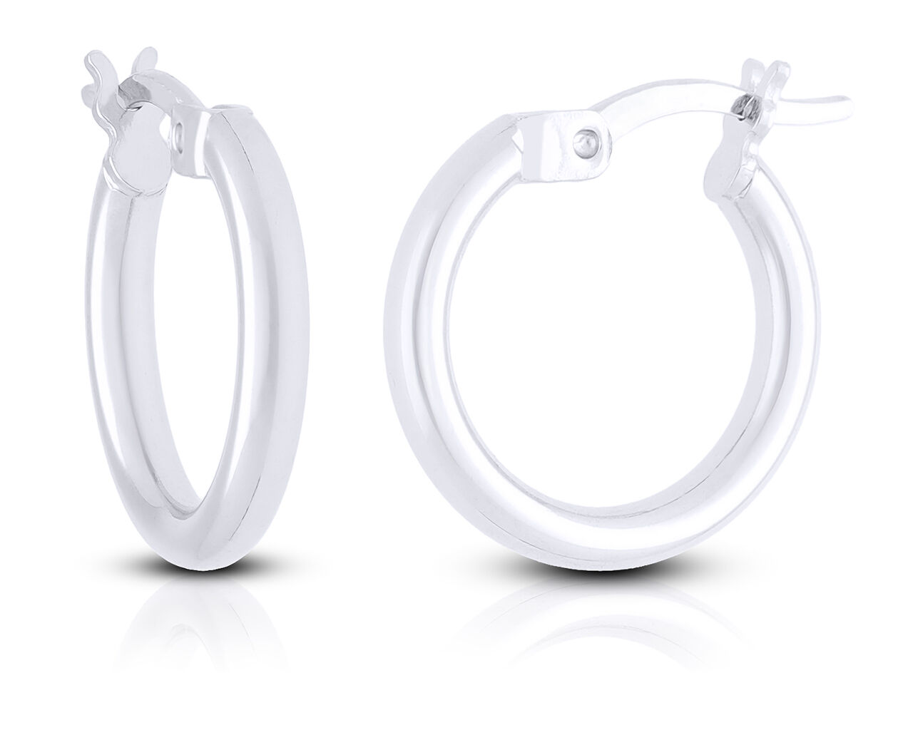 Kolczyki kółka srebrne gładkie pr. 925