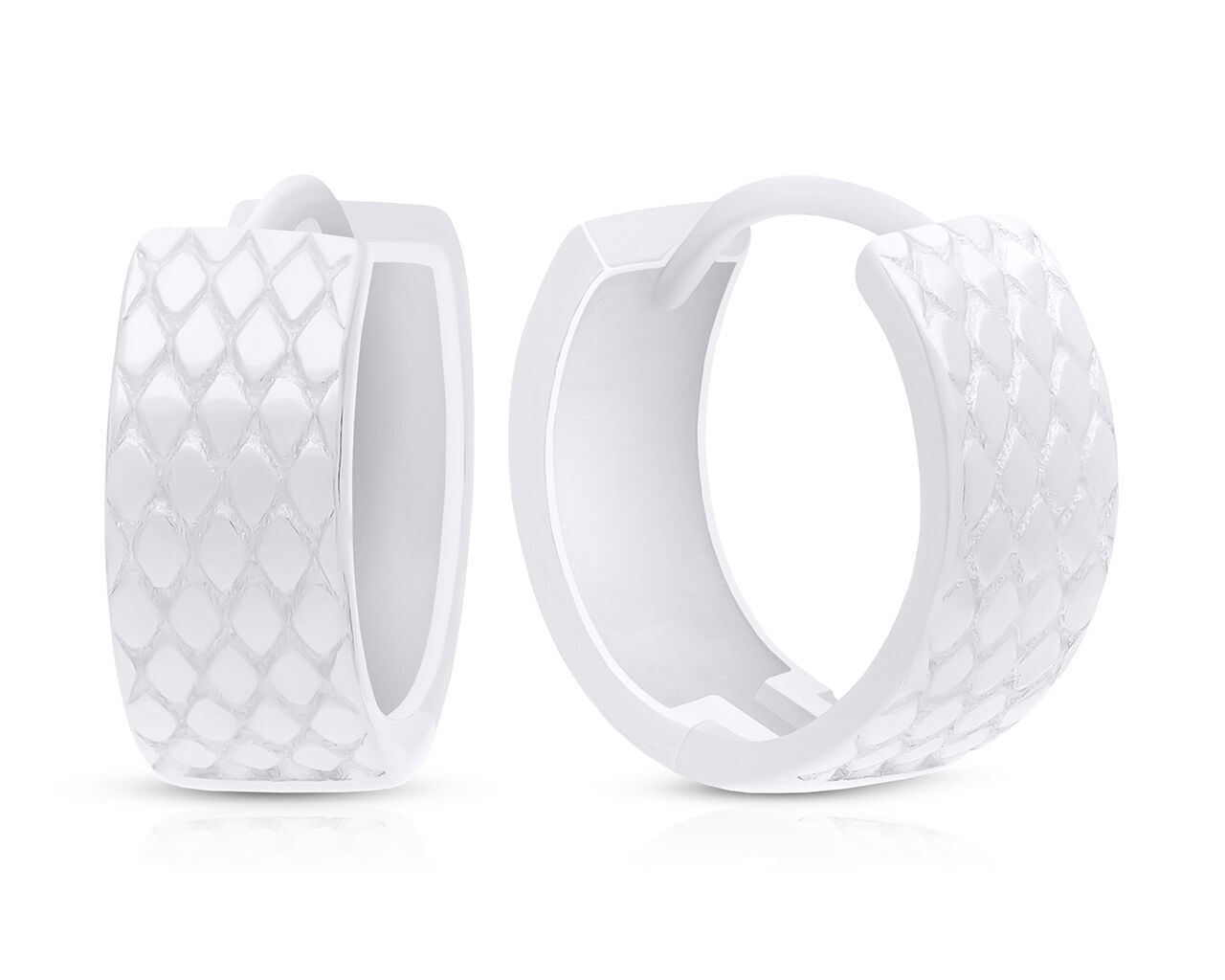 Kolczyki koła srebrne szerokie pr.925