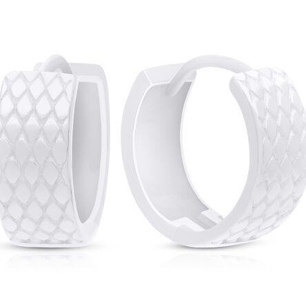 Kolczyki koła srebrne szerokie pr.925