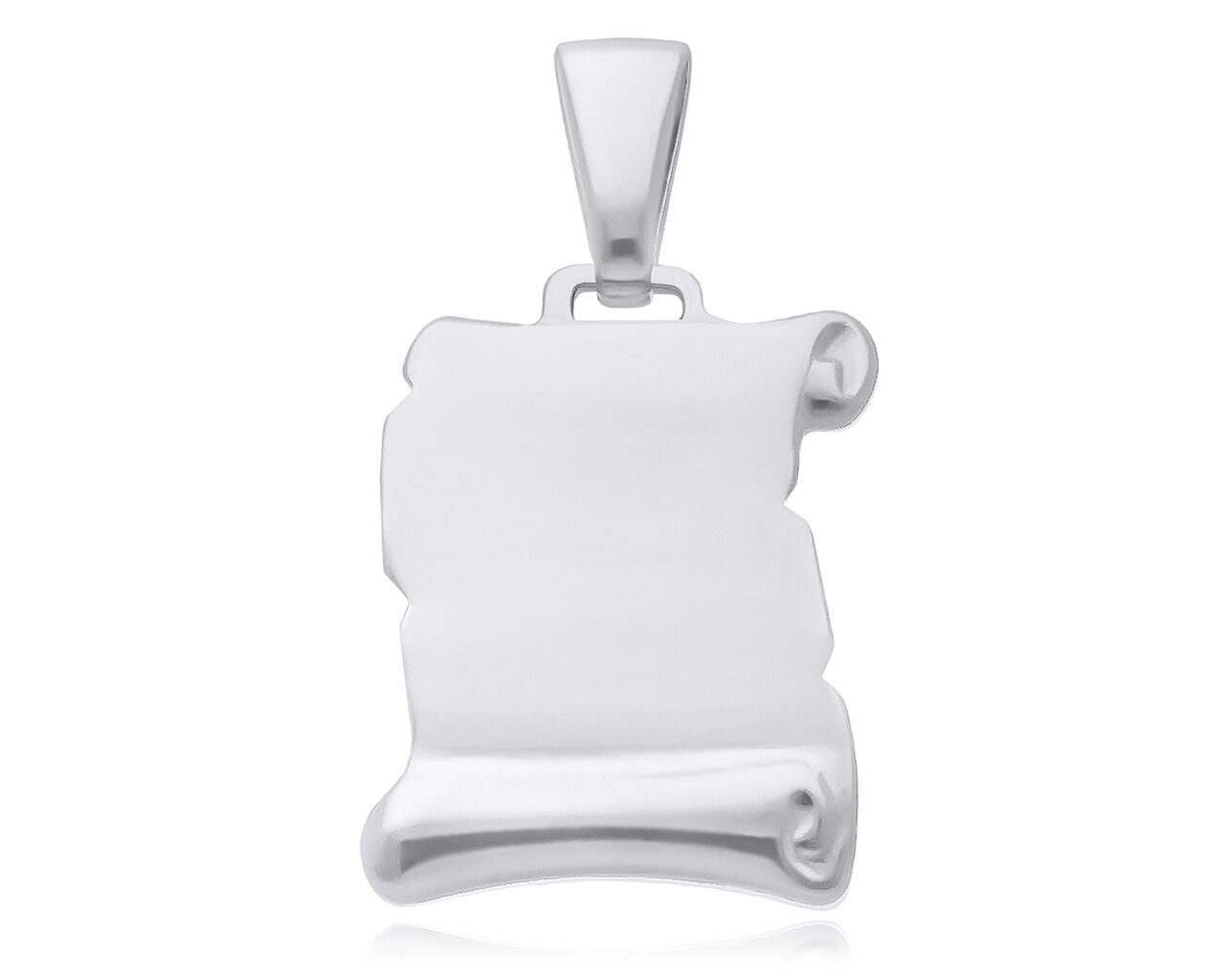 Zawieszka srebrna gładka papirus pr.925