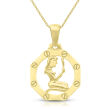Zawieszka złota 585 znak zodiaku Panna - 2