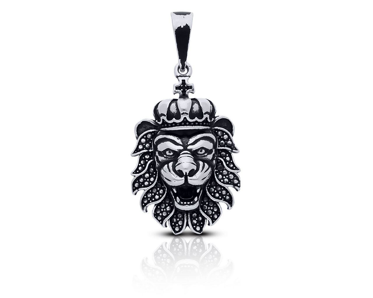 Zawieszka srebrna głowa Lwa pr. 925