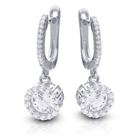 Kolczyki srebrne wiszące pięknie błyszczące