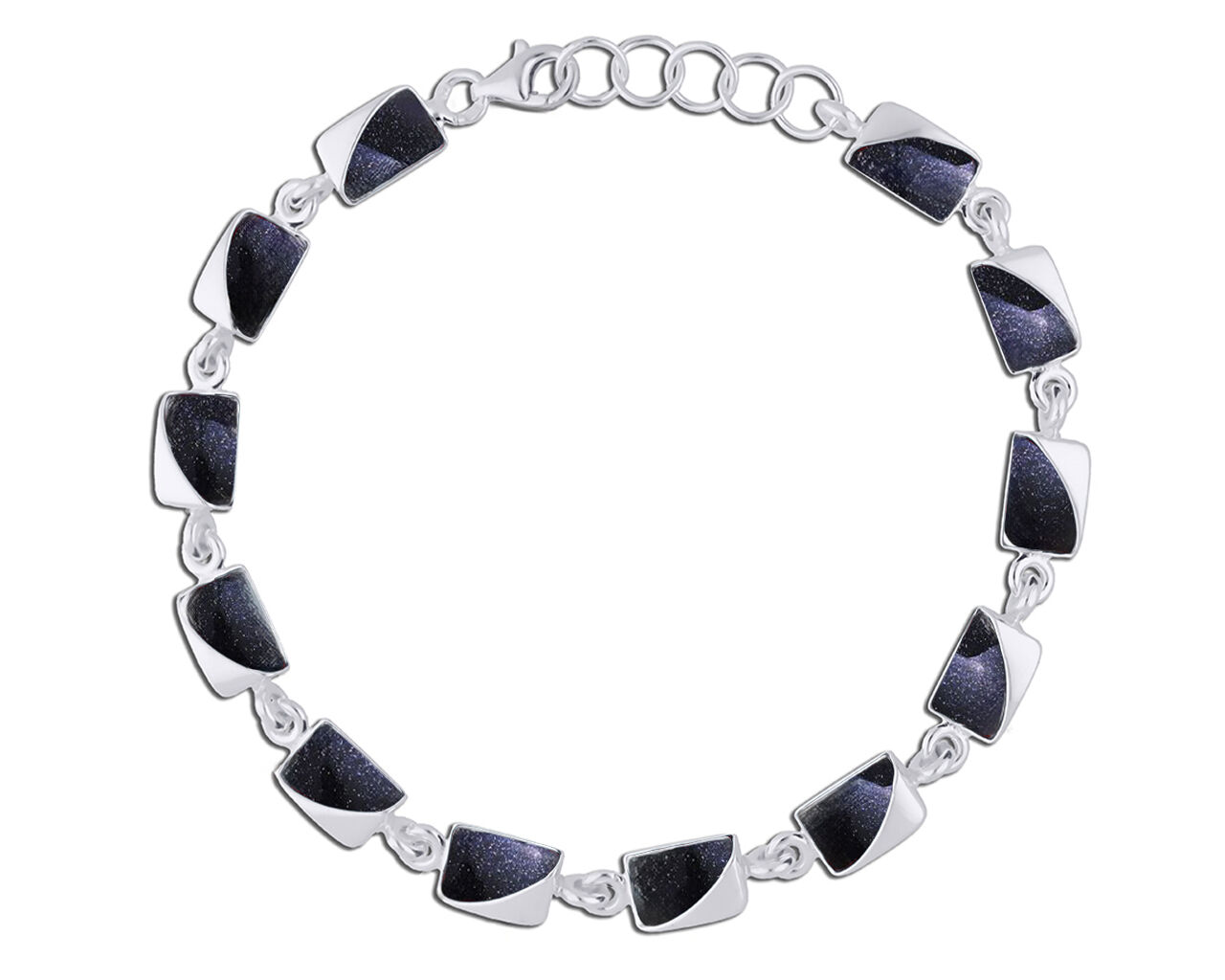 Bransoletka srebrna z Nocą Kairu pr.925