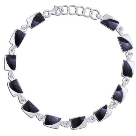 Bransoletka srebrna z Nocą Kairu pr.925