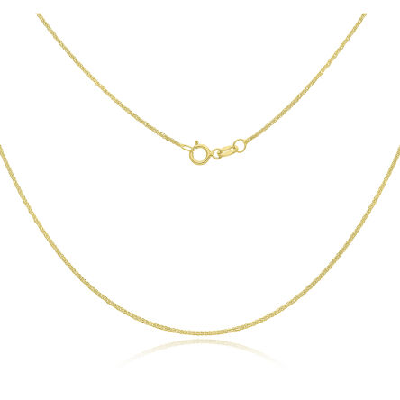 Łańcuszek złoty pr.585 splot lisi ogon