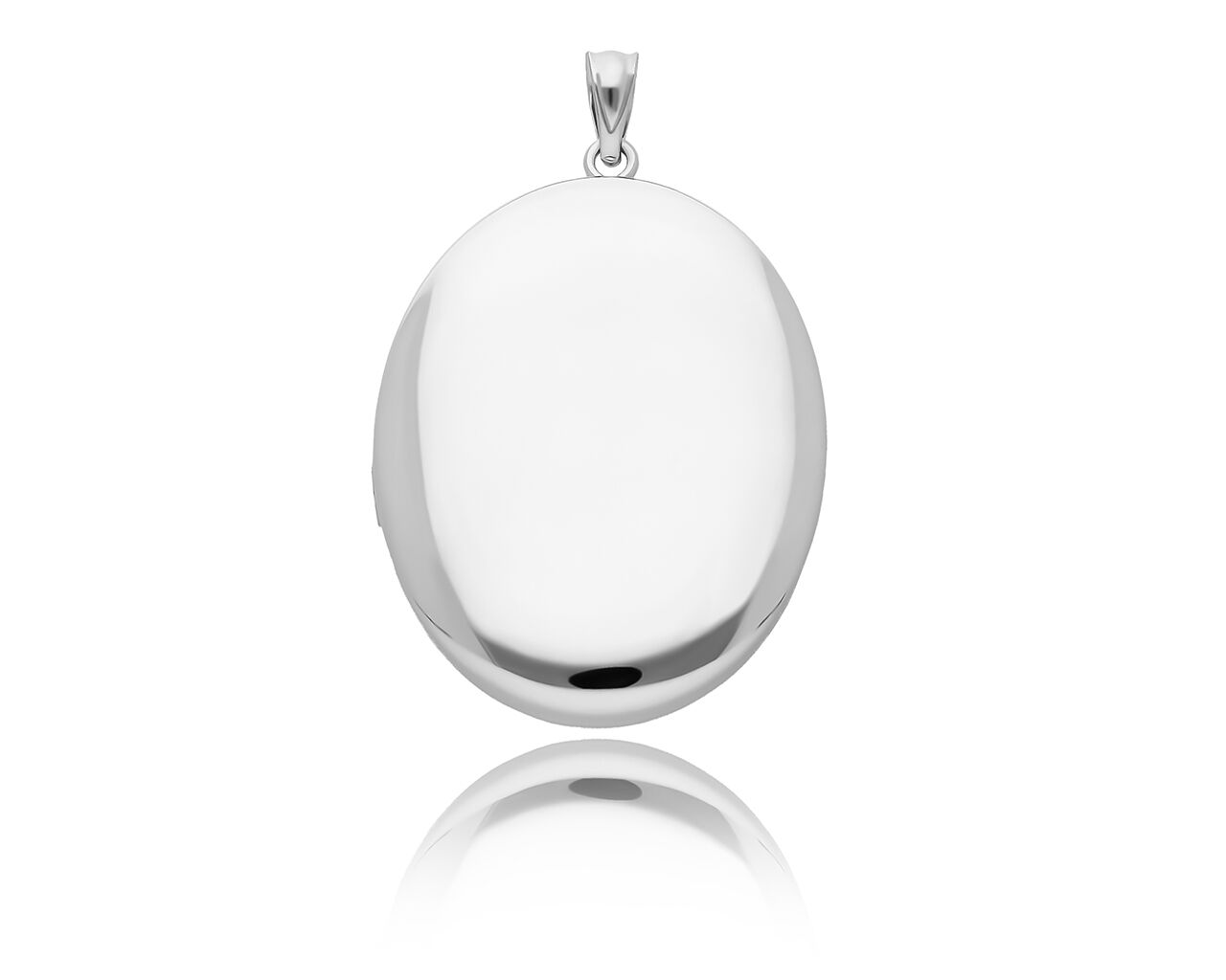 Srebrne puzderko na zdjęcia duże owalne