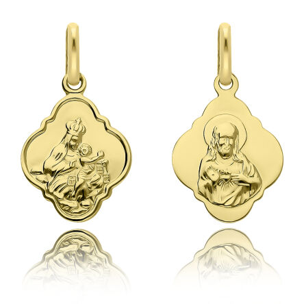 Medalik złoty 585 Szkaplerzny