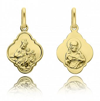 Medalik złoty 585 Szkaplerzny