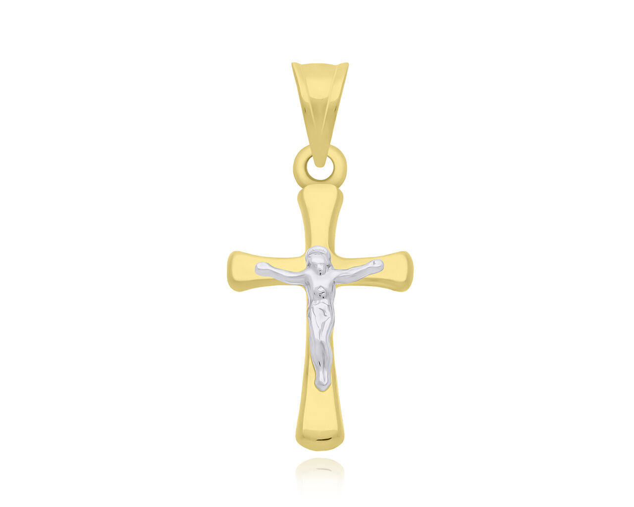 Złoty krzyżyk 585 z wizerunkiem Jezusa