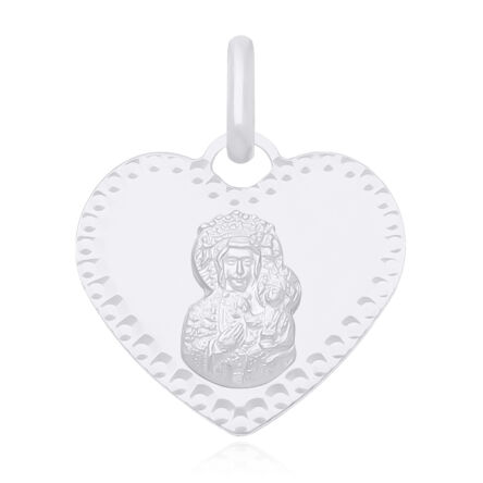 Srebrny Medalik Matka Boska w Sercu pr.925