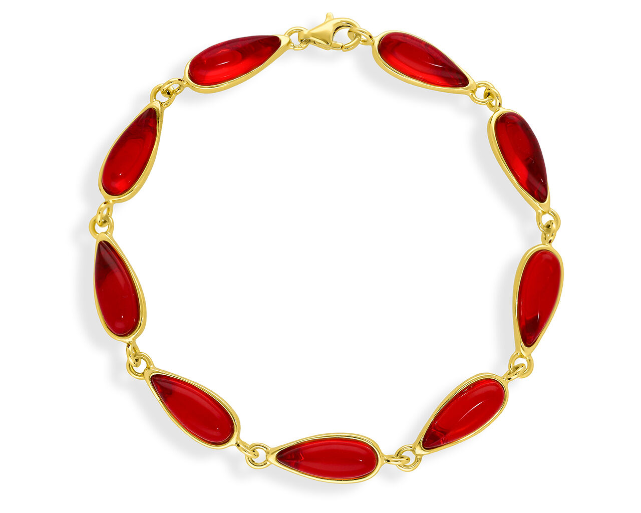 Bransoletka srebrna pozłacana z bursztynem