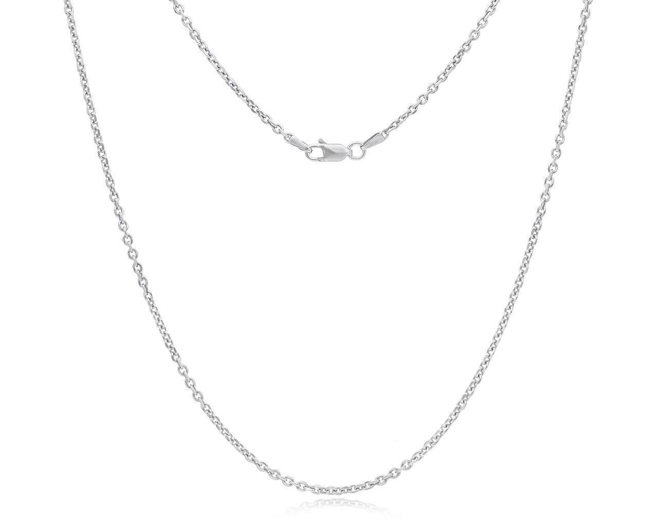 Łańcuszek srebrny damski o splocie ankier