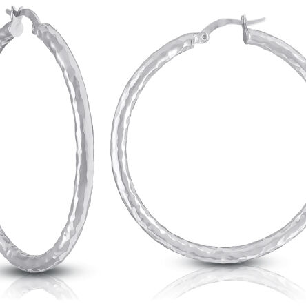 Kolczyki koła srebrne duże śr.4,7 cm